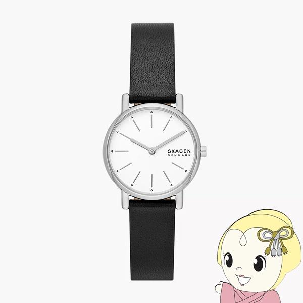 【国内正規品】腕時計 スカーゲン SKAGEN　Signatur Lille アナログ ブラックレザ...