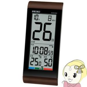 SEIKO セイコー 置時計デジタル時計 カレンダー 温度・湿度表示付