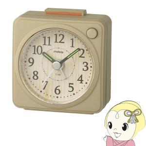 ノア精密 目覚まし時計 蛍 置き時計 ライト付き スヌーズ機能 文字板