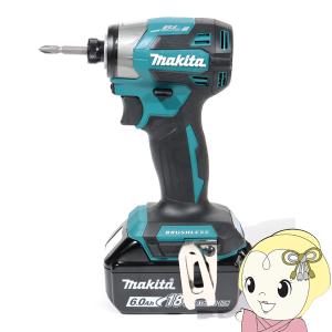 充電式 電動インパクトドライバー マキタ 18V 6.0Ah 青 バッテリBL1860B×2本・充電器DC18RF・ケース付 TD173DRGX｜gion