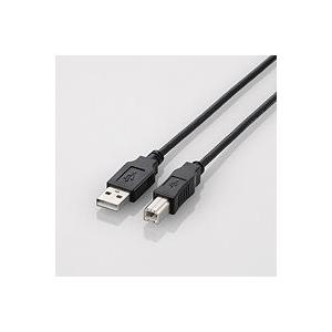 エレコム USB2.0ケーブル 1.0m U2C-BN10BK A-Bタイプ｜gion
