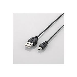 エレコム 極細USB2.0ケーブル A-miniBタイプ 2.5m U2C-MXN25BK｜gion