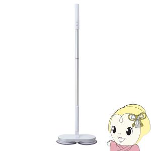 回転モップクリーナー コードレス Neo＋ ネオプラス 電動ツインヘッド ハンディ カーペット 畳 網戸 CCP ZJ-MA21-WH