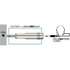 JVCケンウッド　変換アダプター ミニプラグ⇔ステレオ標準ジャック  AP-115A｜gioncard