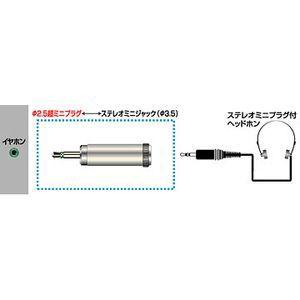 JVCケンウッド　変換アダプター 超ミニプラグ⇔ステレオミニジャック  AP-126A｜gioncard