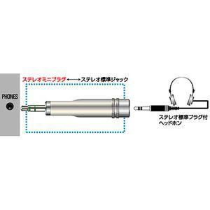 JVCケンウッド　変換アダプター ステレオミニプラグ⇔ステレオ標準ジャック  AP-233A｜gioncard