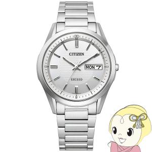 腕時計 EXCEED エコ・ドライブ電波時計 AT6030-60A メンズ シチズン Citizen/srm