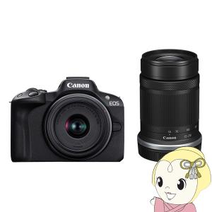 ミラーレス一眼デジタルカメラ Canon キャノン EOS R50 ダブルズームキット [ブラック]/srm｜gioncard