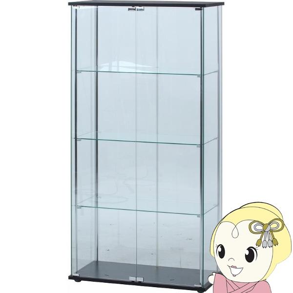 ガラスコレクションケース 大型 4段 幅80cm 奥行40cm 高さ162cm ディスプレイ ケース...