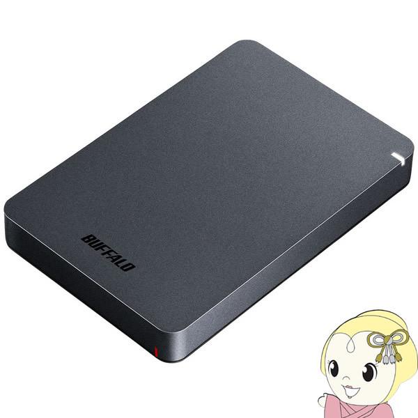 BUFFALO USB 3.1(Gen 1) 対応 外付け ポータブル ハードディスク 2TB ブラ...