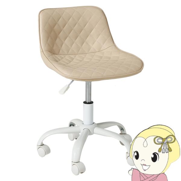 デスクチェア おしゃれ かわいい 白 エレガント キャスター 椅子 オフィス 回転 昇降 高さ調整 ...