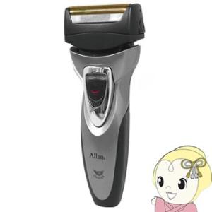 macros マクロス Allans 首振り 2枚刃 シェーバー ツインヘッド アルファ GOLD 電気シェーバー MEBM-17