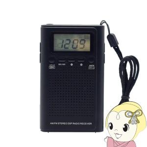 ポータブルラジオ 携帯ラジオ  ポケットラジオ エムラボ mlabs AM FM ポケットデジタルラジオ ブラック  NSDR27｜gioncard