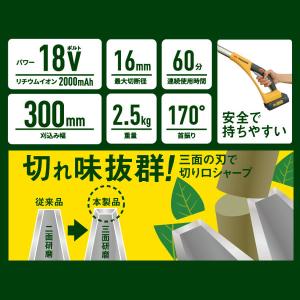 ムサシ 充電式 ポールバリカン 18V PL-...の詳細画像2