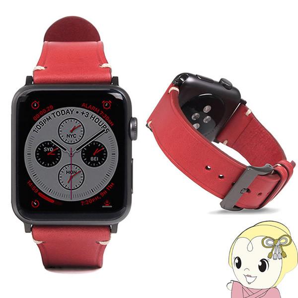 Apple Watch 42/44mm 用 バンド Buttero Leather レッド SD18...