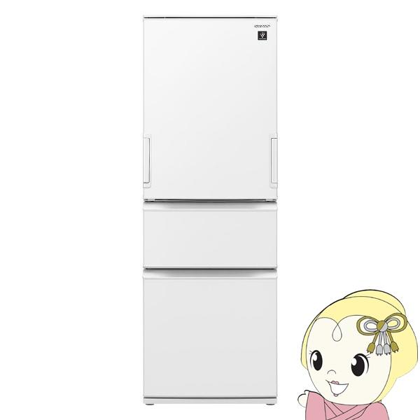 [予約 約2-3週間以降]【標準設置費込】冷蔵庫 シャープ SHARP 374L どっちもドア(左右...