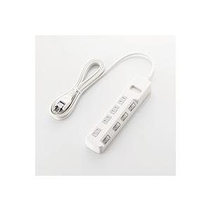 エレコム ほこり防止シャッター付　省エネタップ T-E6A-2430WH
