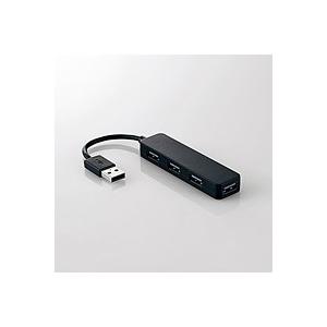 エレコム USB2.0ハブ(コンパクトタイプ) U2H-SN4NBBK