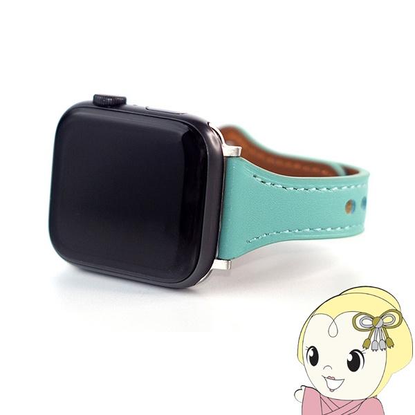 WEARPLANET Apple Watch 41 40 38mm用Slim Line フラット本革...