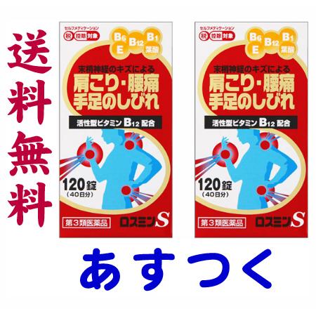 ロスミンS 大容量 120錠 X 2個セット 肩こり・腰痛・眼精疲労