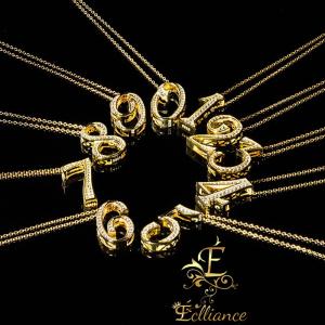 Eclliance エクリアンス Number Necklace S925 ナンバー ネックレス
