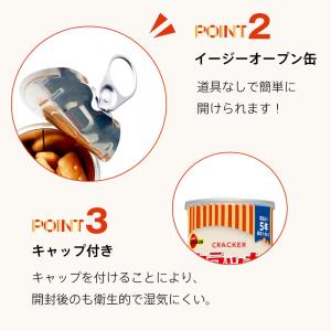 5年保存 非常食 ブルボン 缶入 クラッカー ...の詳細画像3