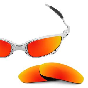 REVANT　偏光レンズ　オークリー　ジュリエット　OAKLEY　JULIET 　FIRE　RED　レッド｜giosk