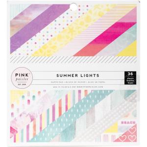 American Crafts Pink Paislee Summer Lights 6 x 6 Inch 36 Sheet Paper Pad