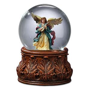 San Francisco Music Box Angle Playing Mandolin Water Globe