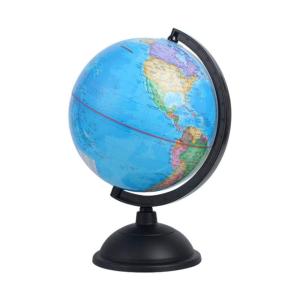 QIFFIY Piggy Bank Spinning World Globe Piggy Bank Money Bank Blue Coin Bank