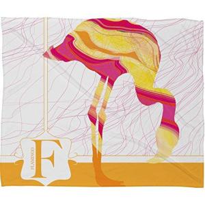 Deny Designs Jennifer Hill Flamingo Flo Fleece Throw Blanket Medium 60 x 50