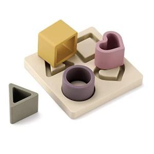 知育おもちゃ Haakaa Baby Silicone Shape Puzzle Baby Stacking
