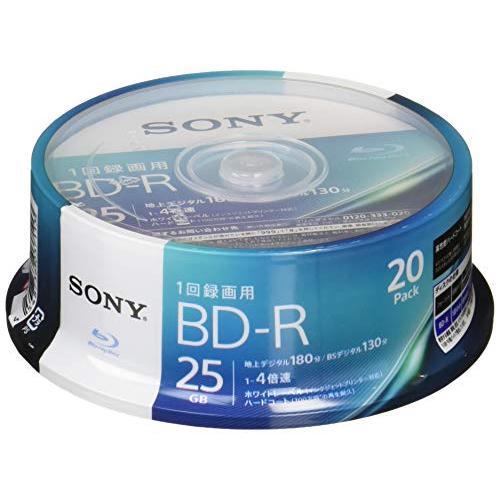 ソニー ブルーレイディスク BD-R 25GB 1枚あたり地デジ約3時間 1回録画用 20枚入り 4...