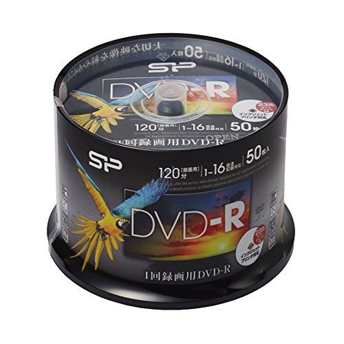 SP Silicon Powerシリコンパワー 1回録画用 DVD-R 1-16倍速 ホワイトワイド...