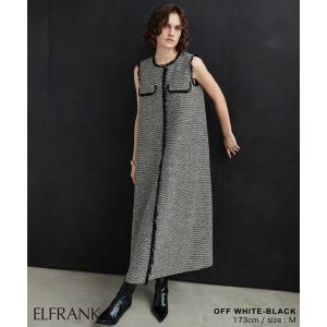 ワンピース ロング ツイード ロングワンピース...の詳細画像5