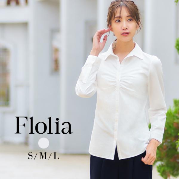 ブラウス レディース オフィス おしゃれ フォーマル 長袖 白 シャツ 大きいサイズ ビジネス セレ...