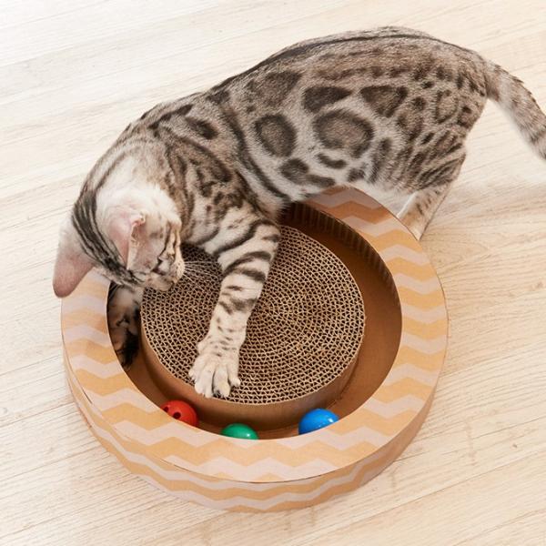 猫 爪とぎ おもちゃ ボール 爪研ぎ 猫 爪とぎ nyancoroby Circle ニャンコロビー...