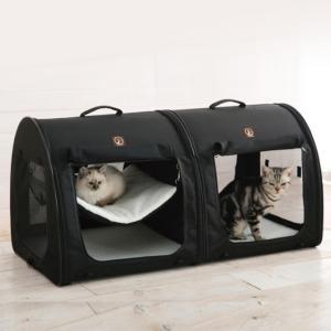 猫壱 ポータブルケージ M ブラック : 56nyan 猫用品ゴロにゃんヤフー店