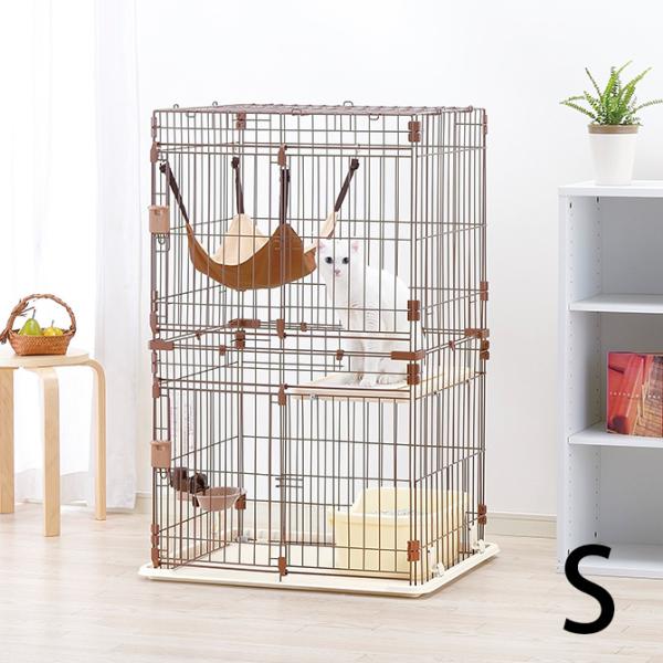 猫用 サークル キャットケージ ケージ 2段 猫 ケージ Richell リッチェル リラックスキャ...
