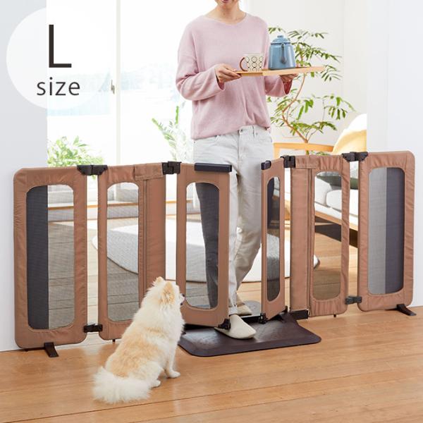 犬 ゲート フェンス メッシュ 便利 犬用 ドッグ ゲート 扉 PET SELECT ペットセレクト...