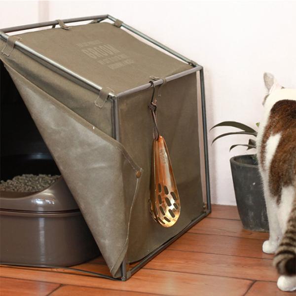 猫 トイレスコップ スコップ おしゃれ トイレ掃除 GROOM グルーム アイアントイレスコップ