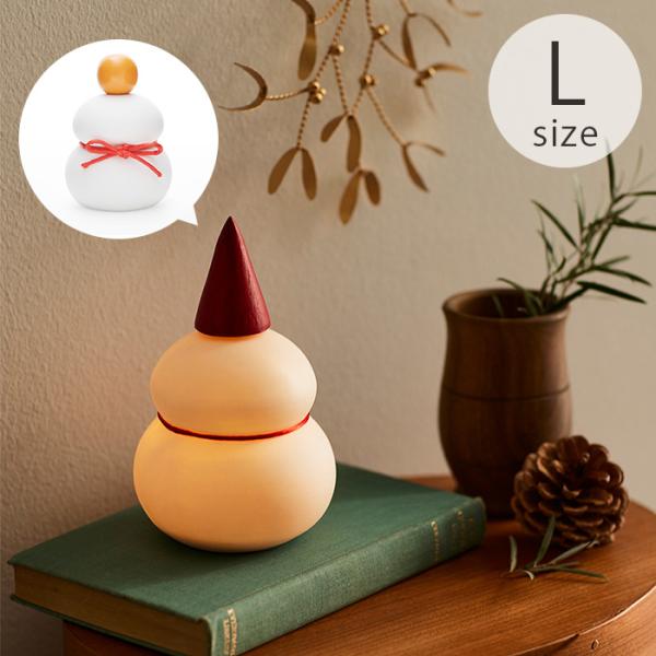 LED ライト クリスマス 鏡餅 雪だるま shesay シセイ 鏡餅のオブジェとしても使える 半磁...