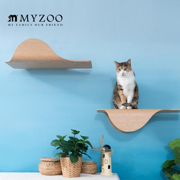 猫 キャットステップ 木製 おしゃれ キャットウォーク MYZOO マイズー Stingray 単品...