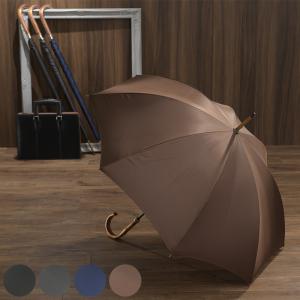 Ramuda ラムダ メンズ 傘 スリム 富士絹 8本骨 63cm 鉄木持ち手 UV加工 細巻き