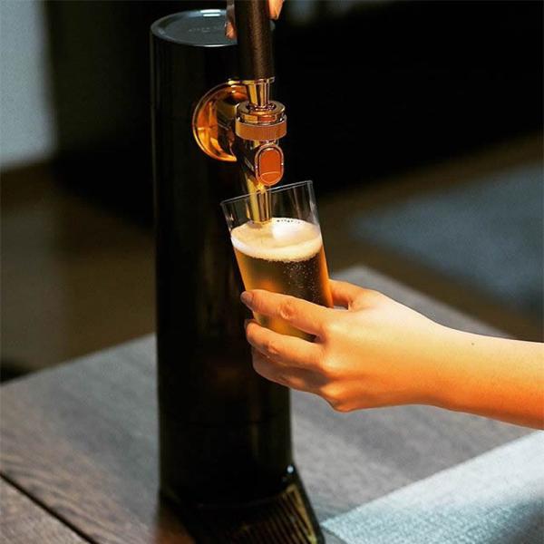 ビールサーバー 家庭用 スタンド型 ビアサーバー 氷点下保冷剤 2セット付 ブラック  自宅 ビール...