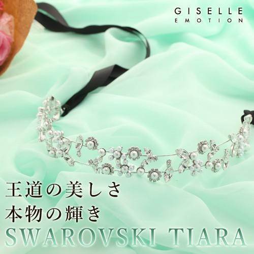 ティアラ ヘッドドレス スワロフスキー キュービックジルコニア ウェディングヘッドドレスB