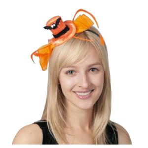 ハロウィン グッズ コスプレ カチューシャ ヘッドバンド Orange Silk Hat ハロウィンコスチューム 仮装｜gita