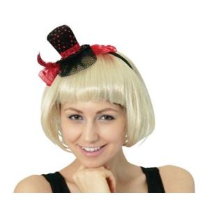 ハロウィン グッズ コスプレ カチューシャ Red Silk Hat Hedbannd コスチューム...