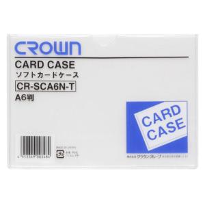 カードケース クリアケース ソフト ソフトカードケース 書類保存 書類 A6判 110×159mm 軟質塩ビ製 CR-SCA6N-T｜gita