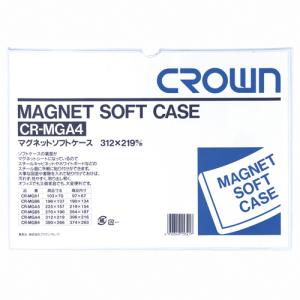 4953349153417 マグネットソフトケース ファイル・ケース ケース・バッグ マグネットケース クラウン CR-MGA4-W